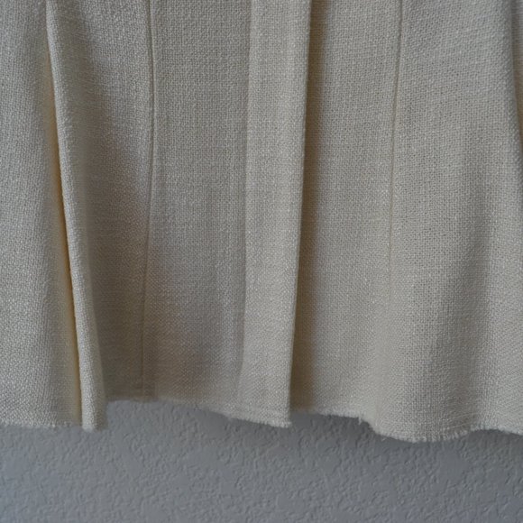 THEORY Tweed Movement Jacket Cream Size 00 - Picture 3 of 16